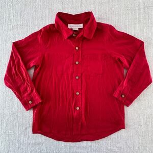 Well Dressed Wolf Red Cotton Button Down Shirt VGUC 7